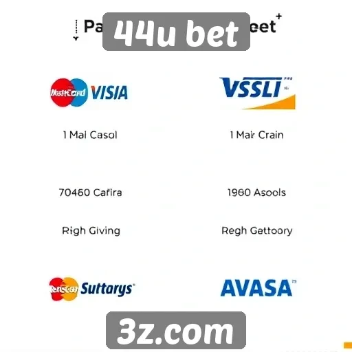 Métodos de pagamento no 44u bet